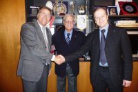 Da sx Michele Maffei, Riccardo Agabio e Roberto Pentrella 