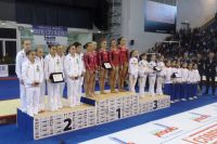 Il podio a squadre di Jesolo (Foto D. Ciaralli)